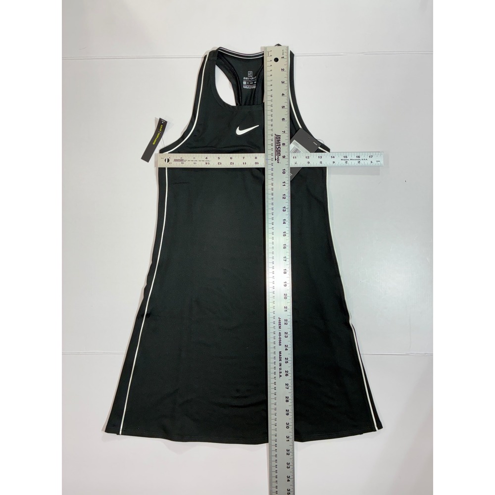 Nike Court Dri-FIT Tennis Dress Womens XS Black Racerback 939308-010 - Picture 6 of 6